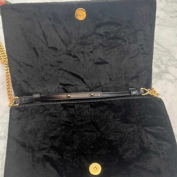 Yves Saint Laurent black velvet cross body bag/WOC - Picture 3 of 17